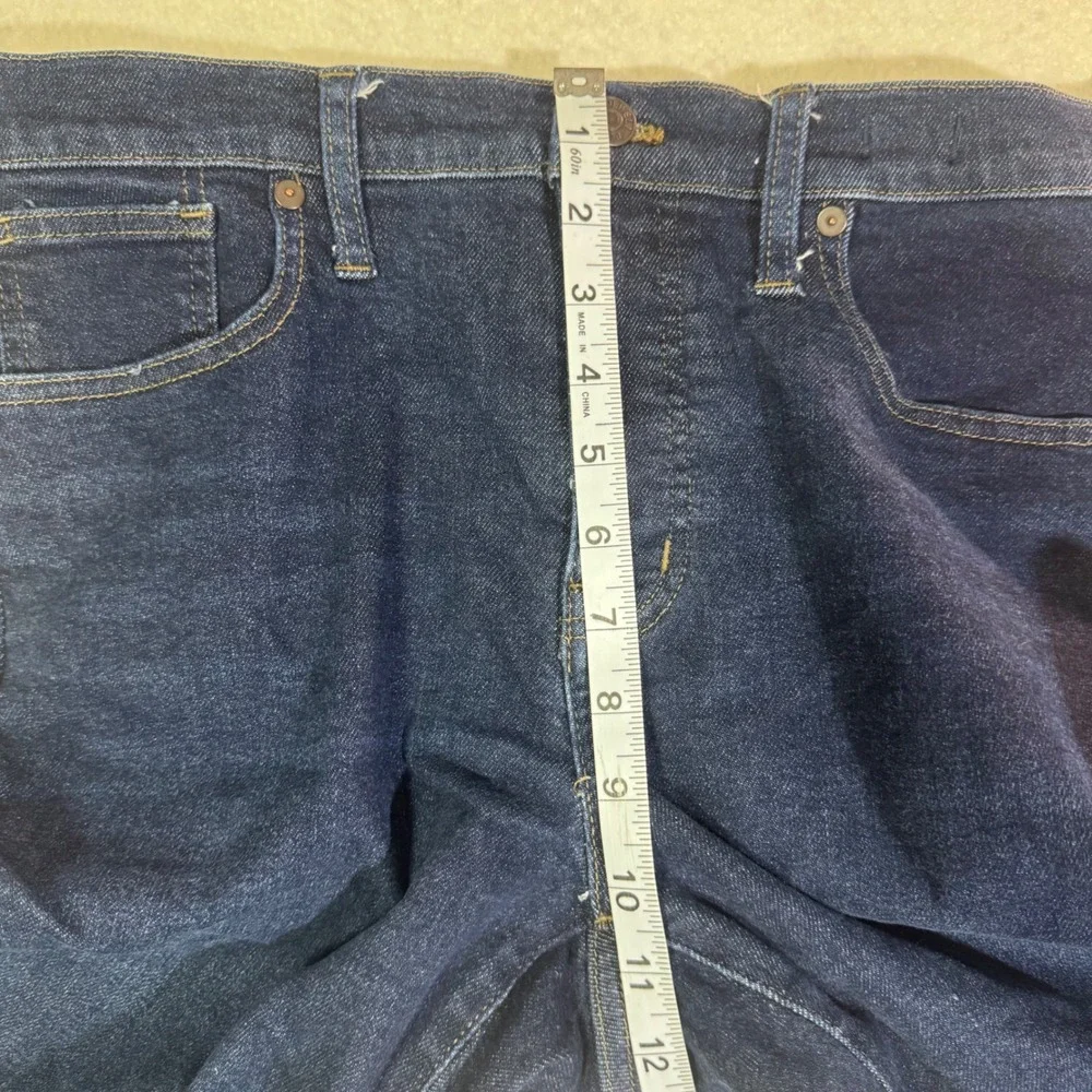 Madewell 9 Inch Mid-Rise Skinny Jeans Dark Wash Blue Size 31 Denim